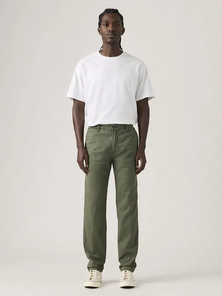 Мужские брюки slim fit Levi's, Khaki — фото 2