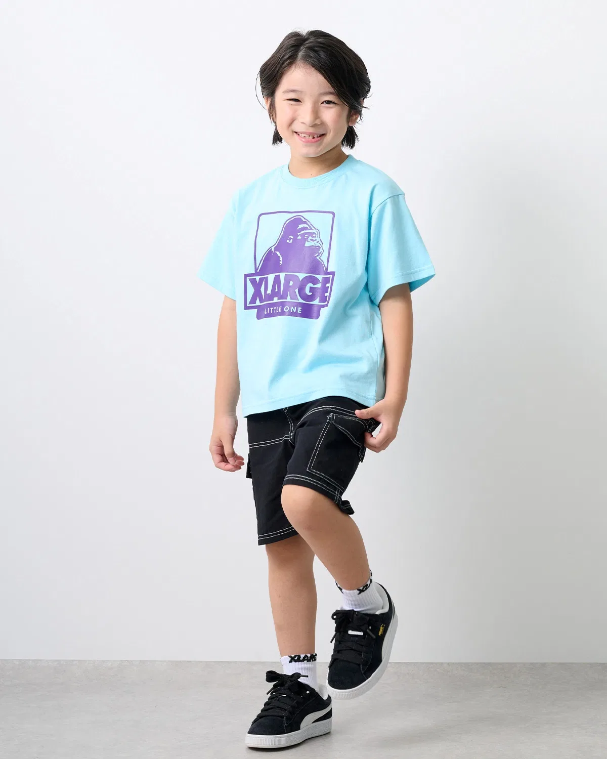 Детские карго-шорты с принтом хаки XLARGE KIDS, Khaki — фото 4
