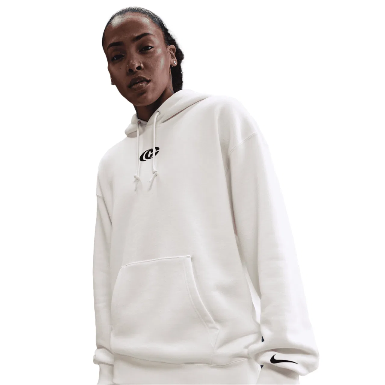 Женская толстовка с капюшоном Caitlin Clark U Premium Fleece Nike, цвет Sail — фото 3