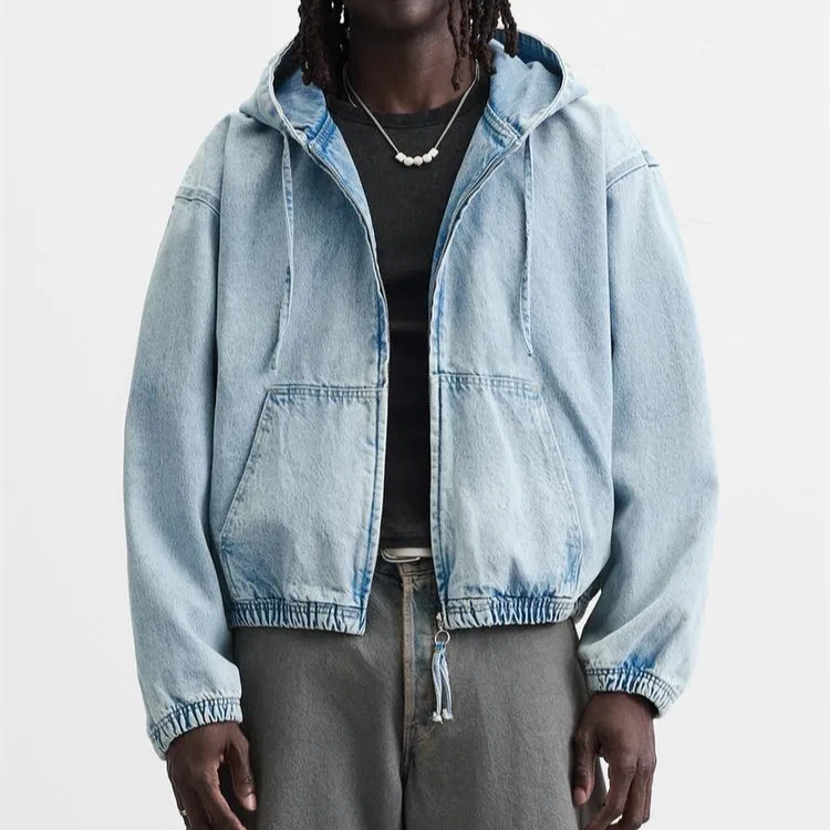 Детская куртка с капюшоном Light Blue ZARA, Light Blue — фото 4