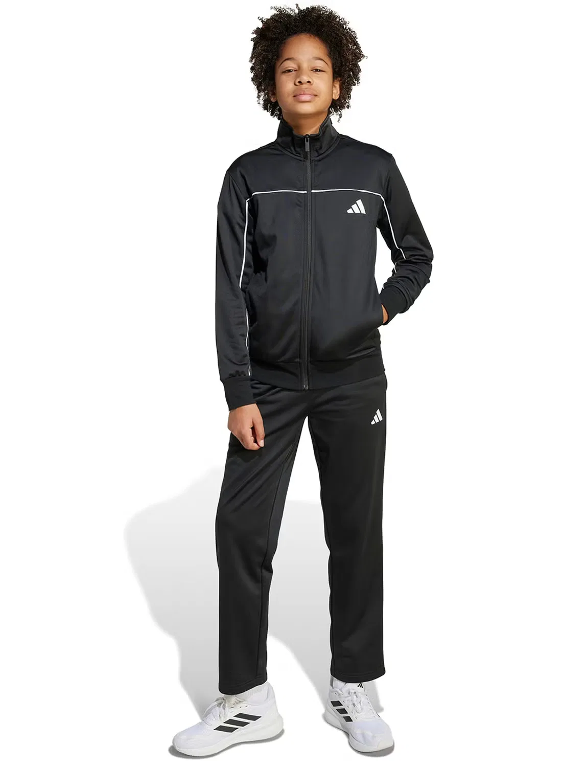 Спортивный костюм из трикотажа Youth Tricot Colour Pop Adidas, черный