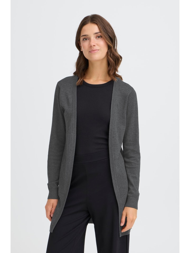 

Кардиган OXAIDA LONG CARDIGAN серого цвета Oxmo