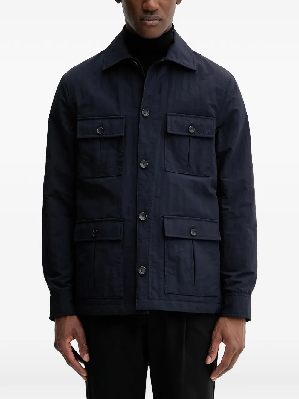 

Куртка с застежкой на пуговицы и передними карманами Bally, синий