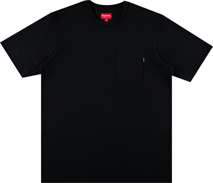 

Футболка Supreme Short-Sleeve Pocket Tee 'Black', черный