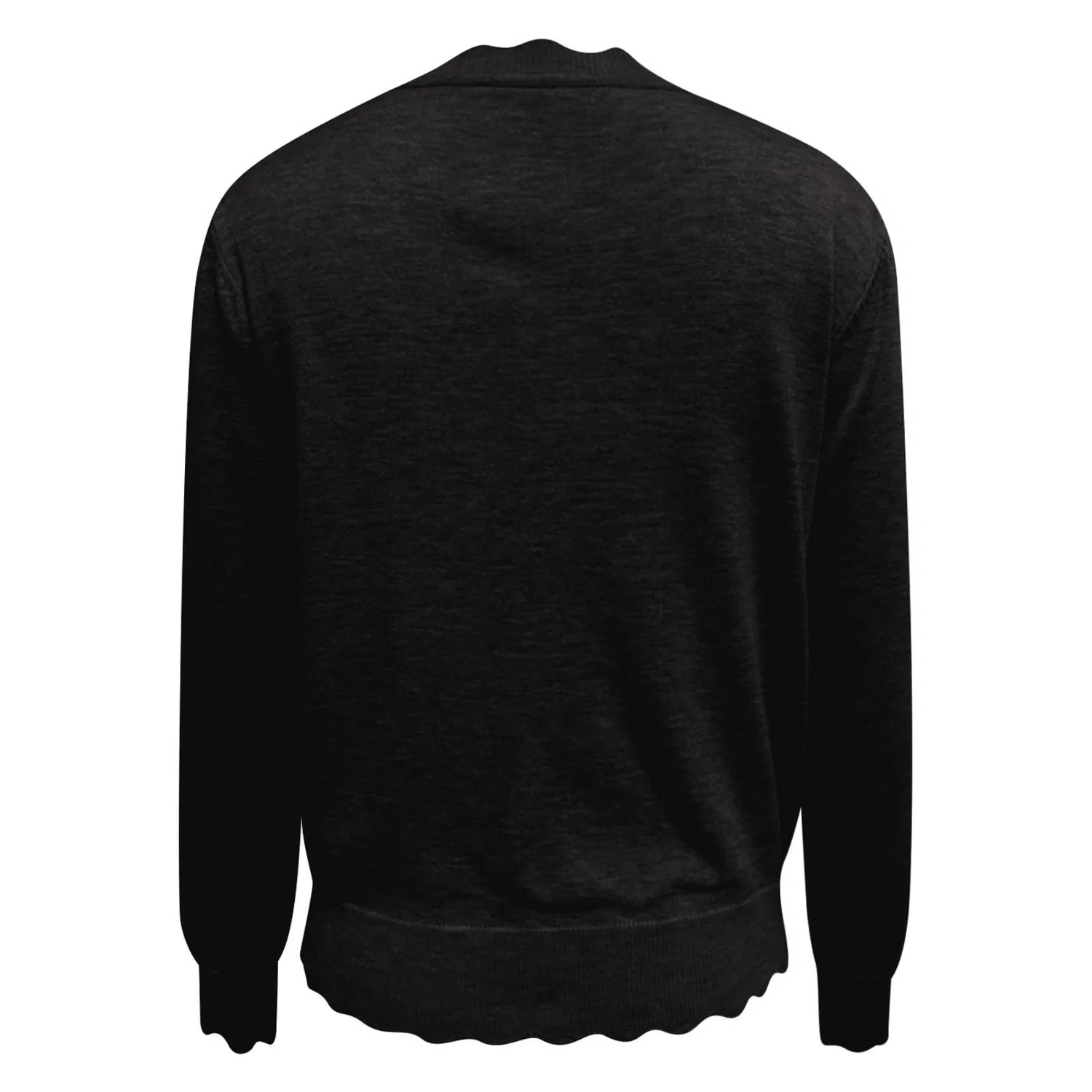 Женское пальто свободного кроя, модель Elegant All Season, бренд, Black — фото 4