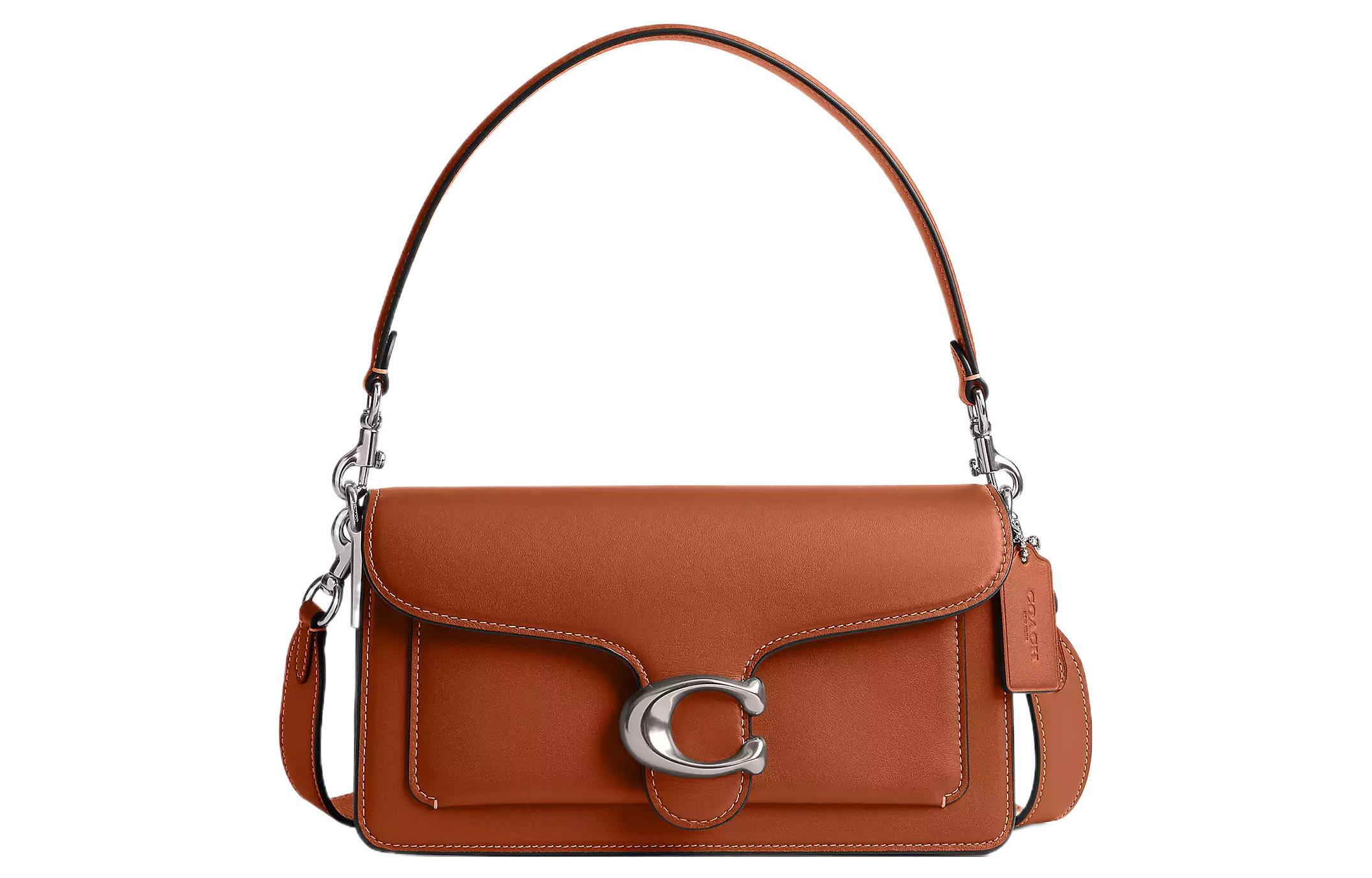 

Сумка Tabby Glove Tanning God Of Wine, женская сумка через плечо, серебро и полированный янтарь COACH