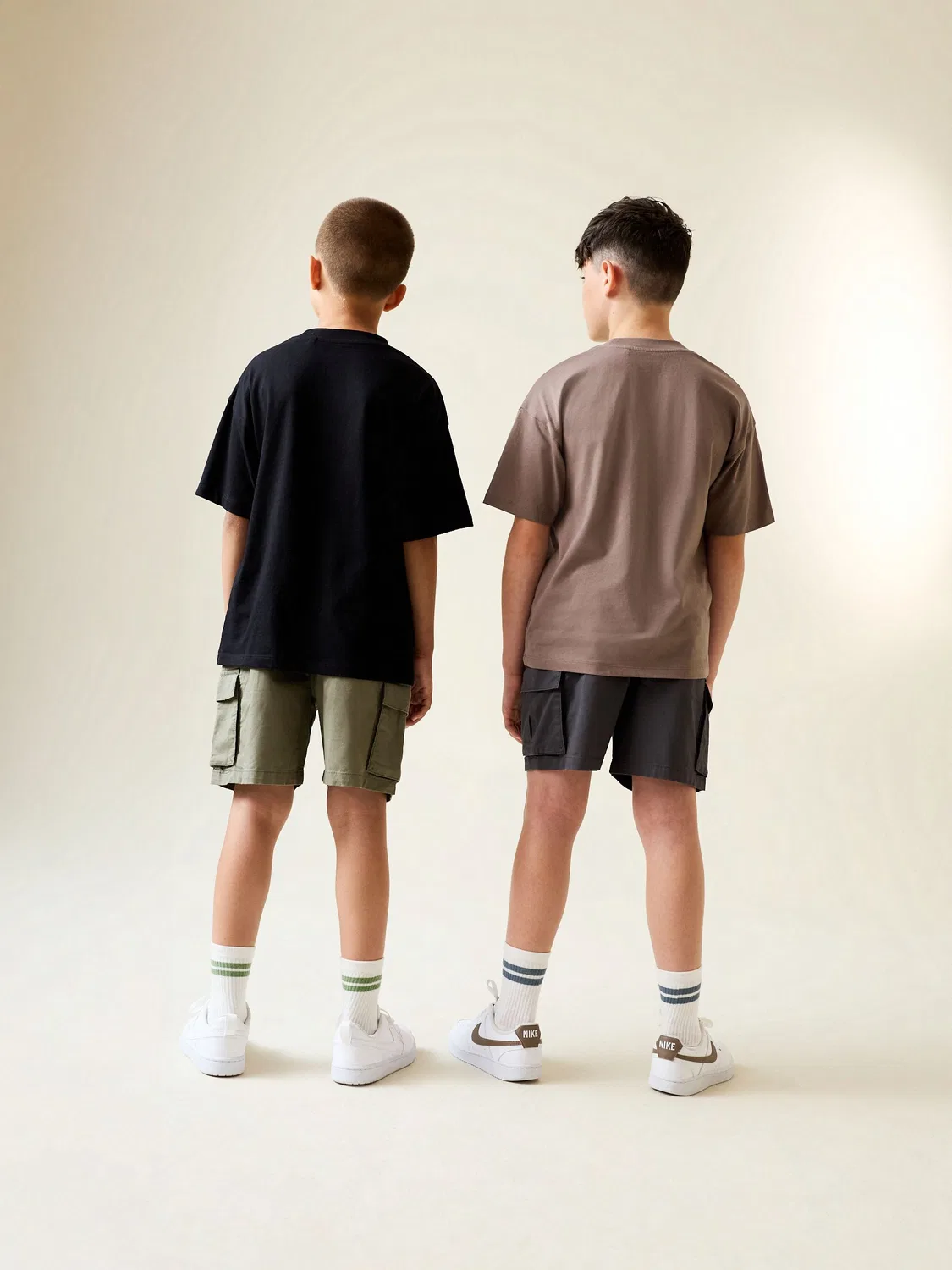 Шорты карго 2 шт. Next, Charcoal Grey/Khaki — фото 3