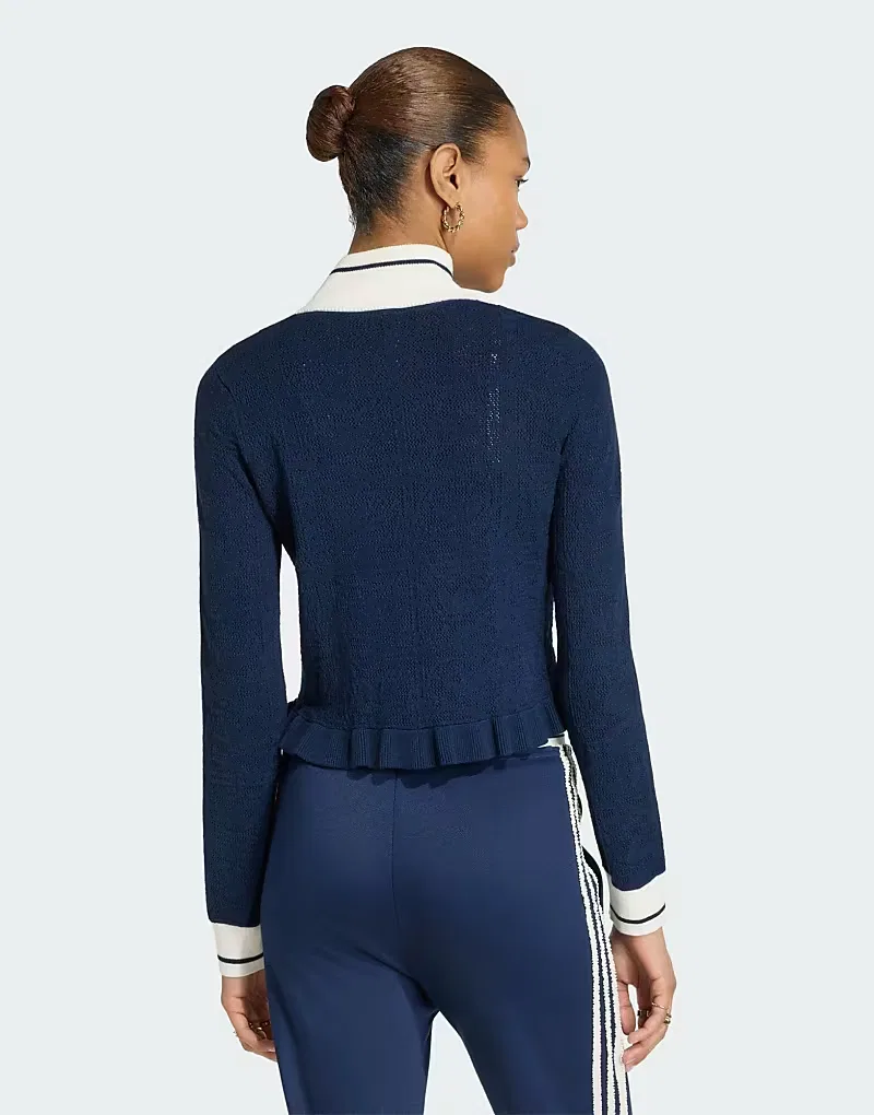 Спортивный топ Sports TT W Adidas Originals, Night Indigo Off White — фото 3