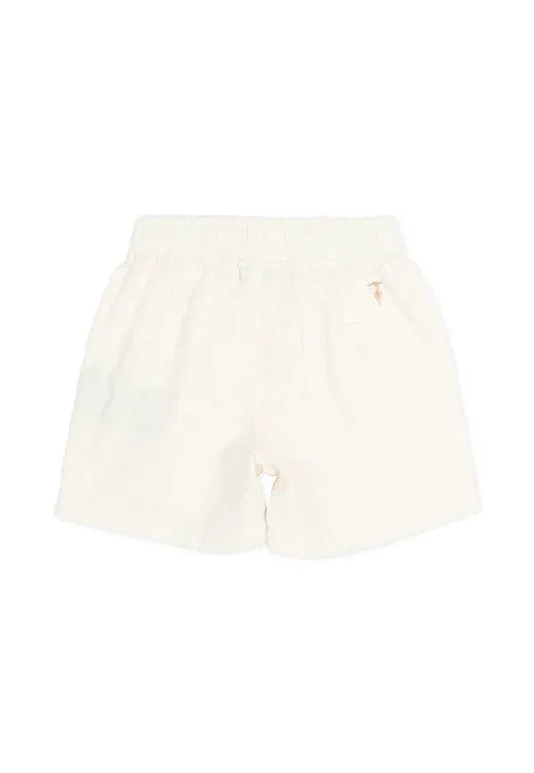 Брюки спортивные прямые Shorts Tru Trussardi Junior, ivory, слоновая кость — фото 2