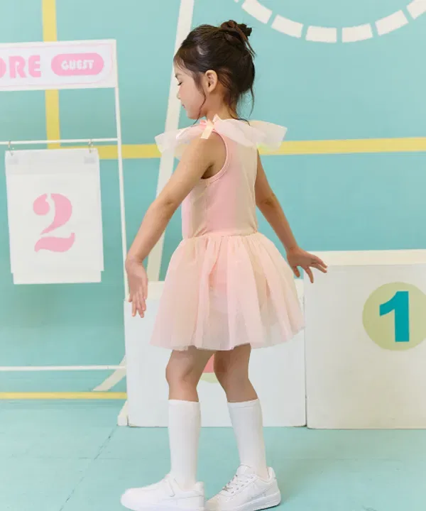 Платье-пачка Aile tutu dress, розовое, La Maison De Dodo — фото 3