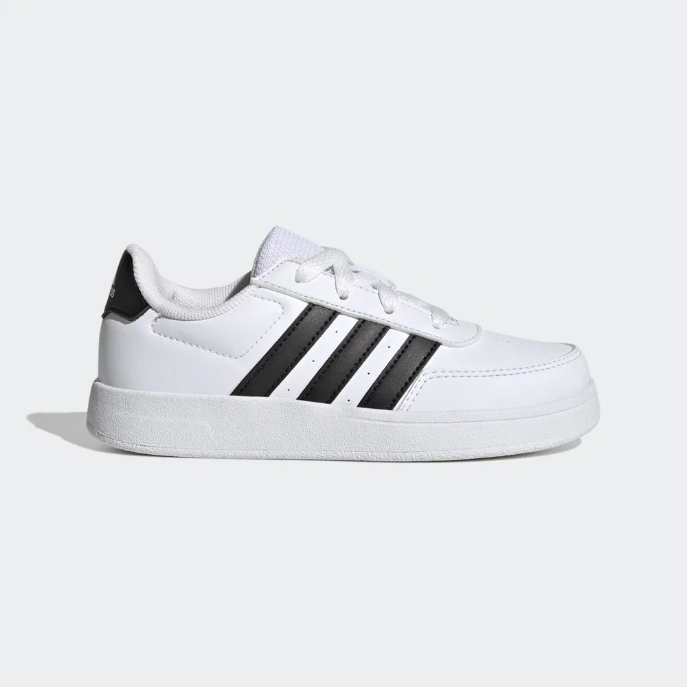 Детские кроссовки с полосатым принтом Breaknet Lifestyle Court Lace adidas