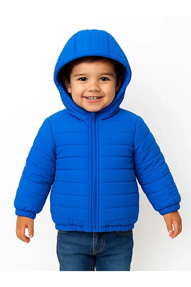 Детское пальто для девочек с длинным рукавом Tiny Trek Midu & Fun, Blue