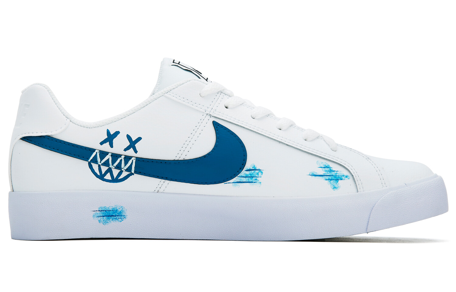 

Кроссовки Nike Court Royale Skateboarding Shoes Unisex Low-top Blue, синий/белый