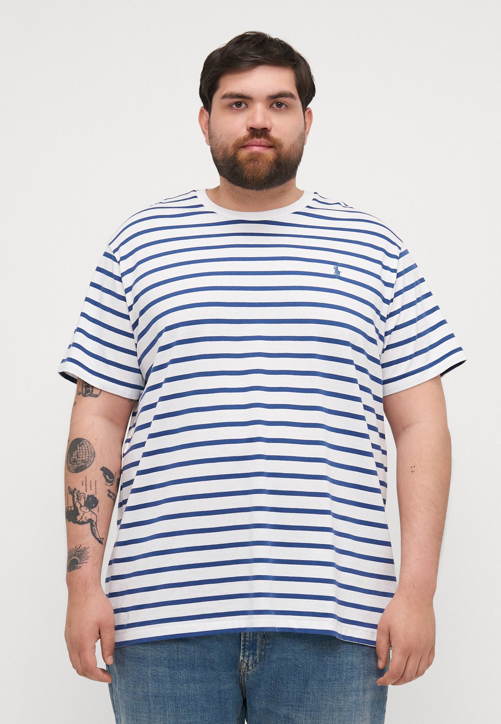 

Футболка с принтом Polo Ralph Lauren Big & Tall, белый