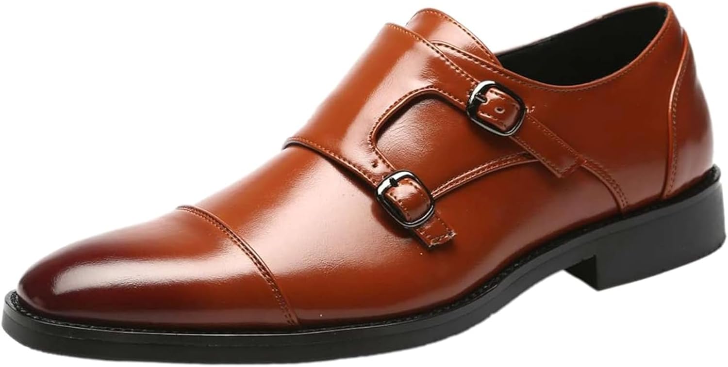 

Мужские слипоны-пеннилоферы - классические деловые туфли для офиса и официальных мероприятий Xinduoyu, коричневый