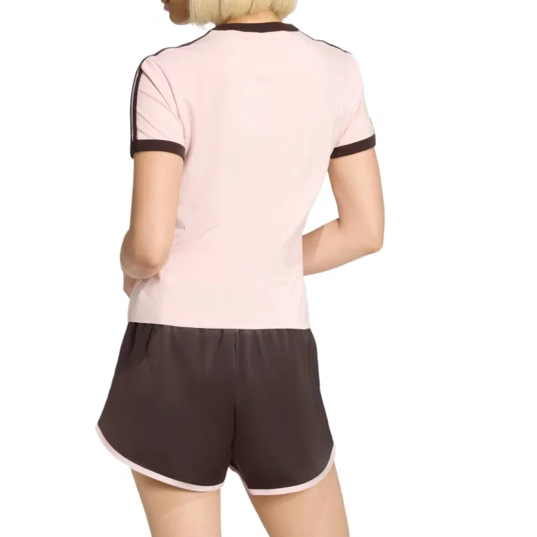 Футболка женская Adidas Originals Sand Pink/Aurora Coffee — фото 4