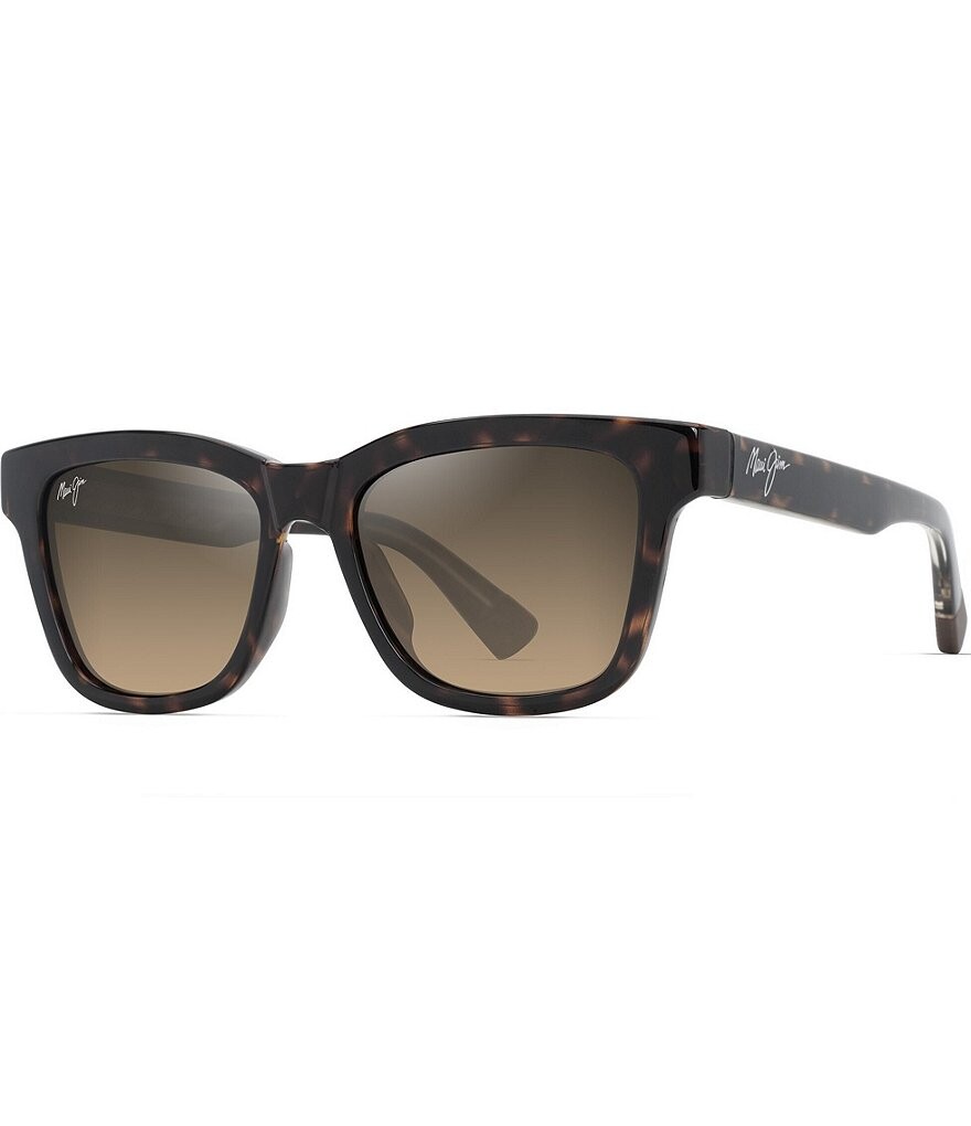 

Солнцезащитные очки Maui Jim унисекс Hanohano PolarizedPlus2, 52 мм, квадратные солнцезащитные очки Havana, коричневый