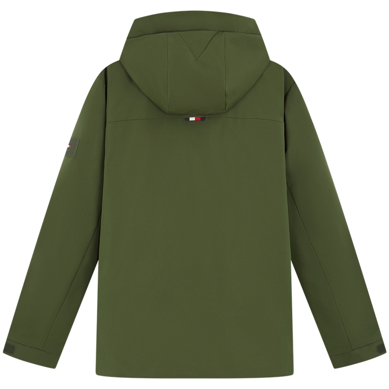 Мужская пуховая куртка Tommy Hilfiger, белый/зеленый — фото 4