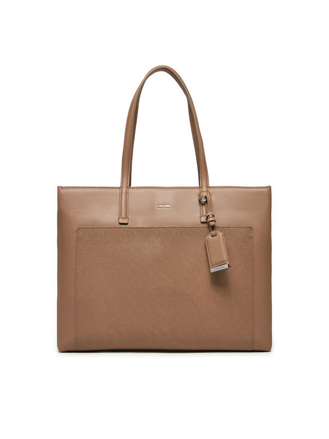 

Сумочка Ck Must Medium Shopper_Mono K60K612774 Calvin Klein, бежевый