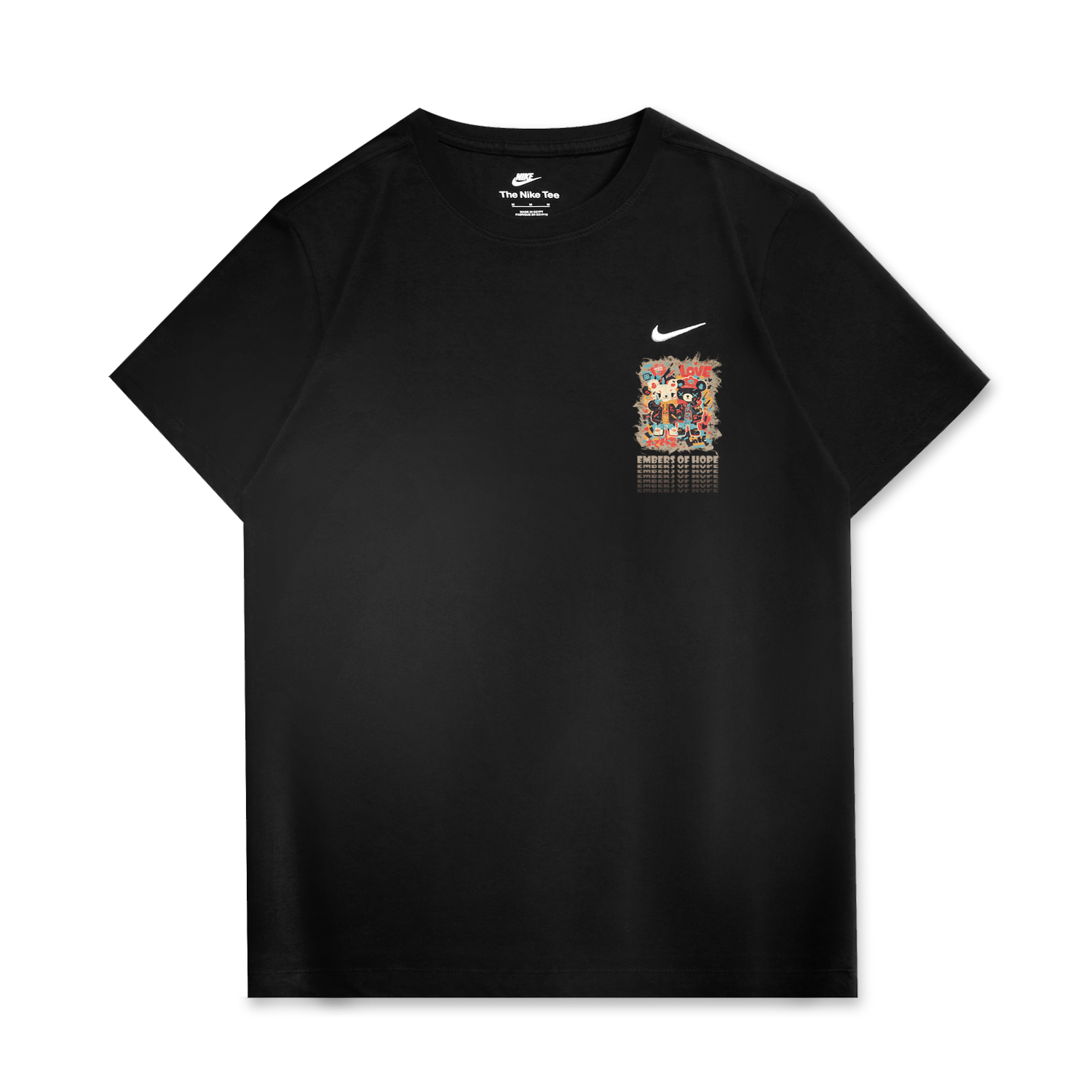 

Nike Спортивная футболка унисекс черная, Черный, Nike Спортивная футболка унисекс черная