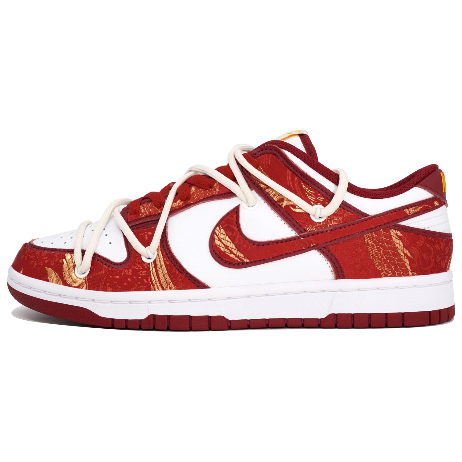 

Кроссовки Nike Dunk Skateboarding Shoes Men Low-top Red And White, красный