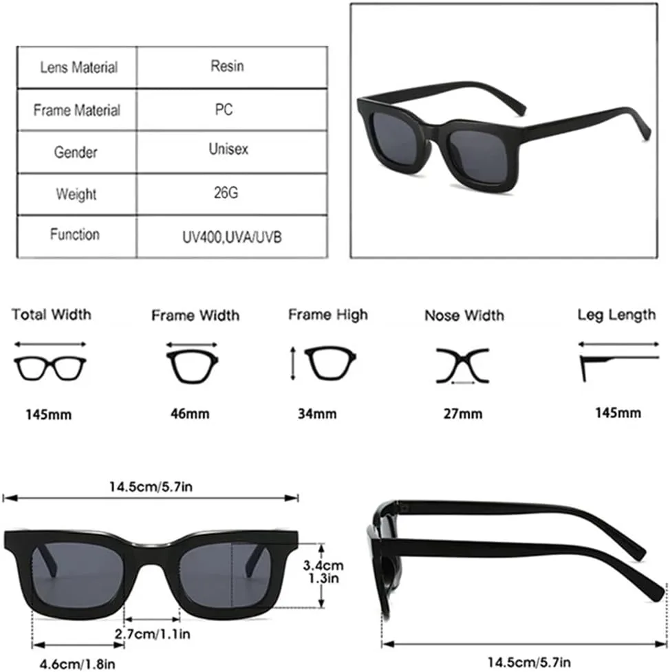 

Маленькие квадратные солнцезащитные очки для женщин, цвет «чайное желе», для мужчин, панк, градиентные солнцезащитные очки, защита от УФ-излучения UV400 DSVIGF, T1