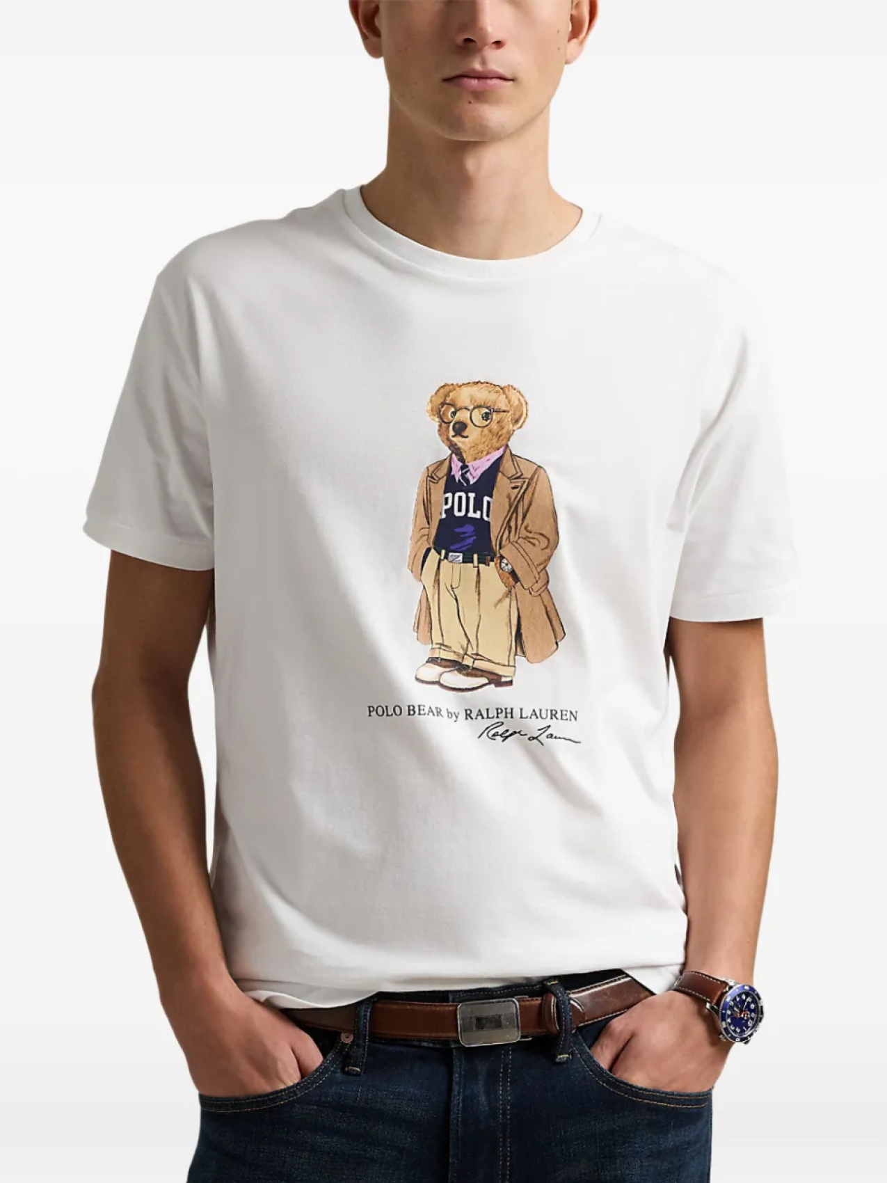 Polo Ralph Lauren cotton Футболка, белый — фото 2