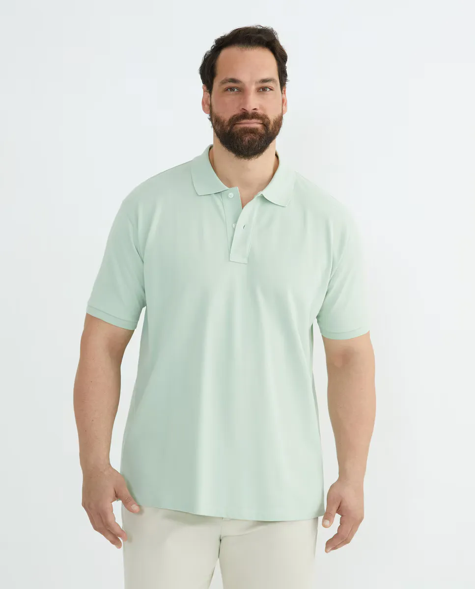 

Мужская поло, большие размеры, короткий рукав Dustin, бирюзовый