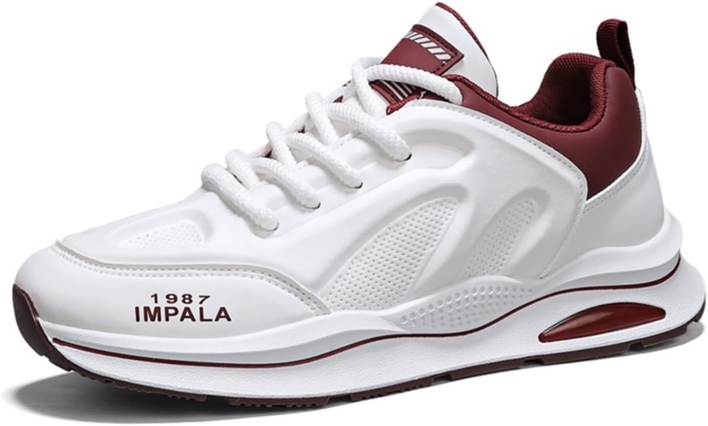 

Мужские модные кроссовки со шнуровкой, легкие повседневные удобные нескользящие обувь, подходящая для ежедневного отдыха и активного использования на улице Aokisx, белый