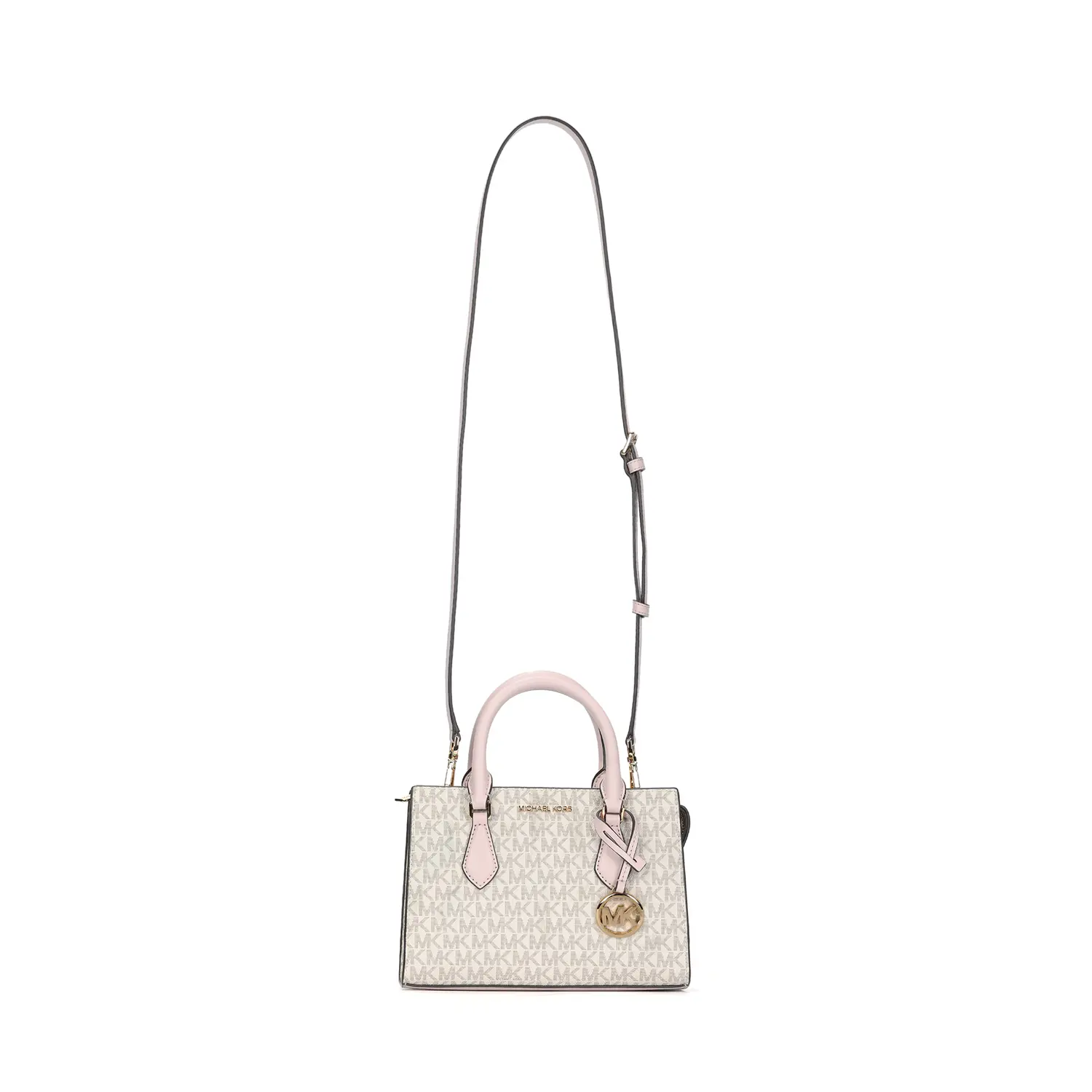 

MICHAEL KORS Кроссбоди Shania из искусственной кожи, маленький, женский, Vanilla White/Nude Pink