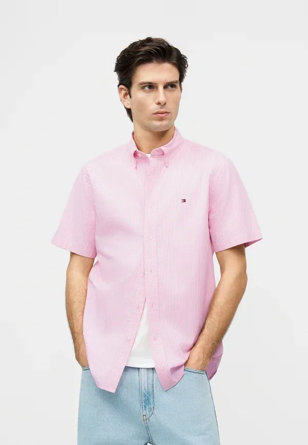 Футболка Tommy Hilfiger Flex Pop Classic Shirt Core Essentials, классический розовый — фото 4