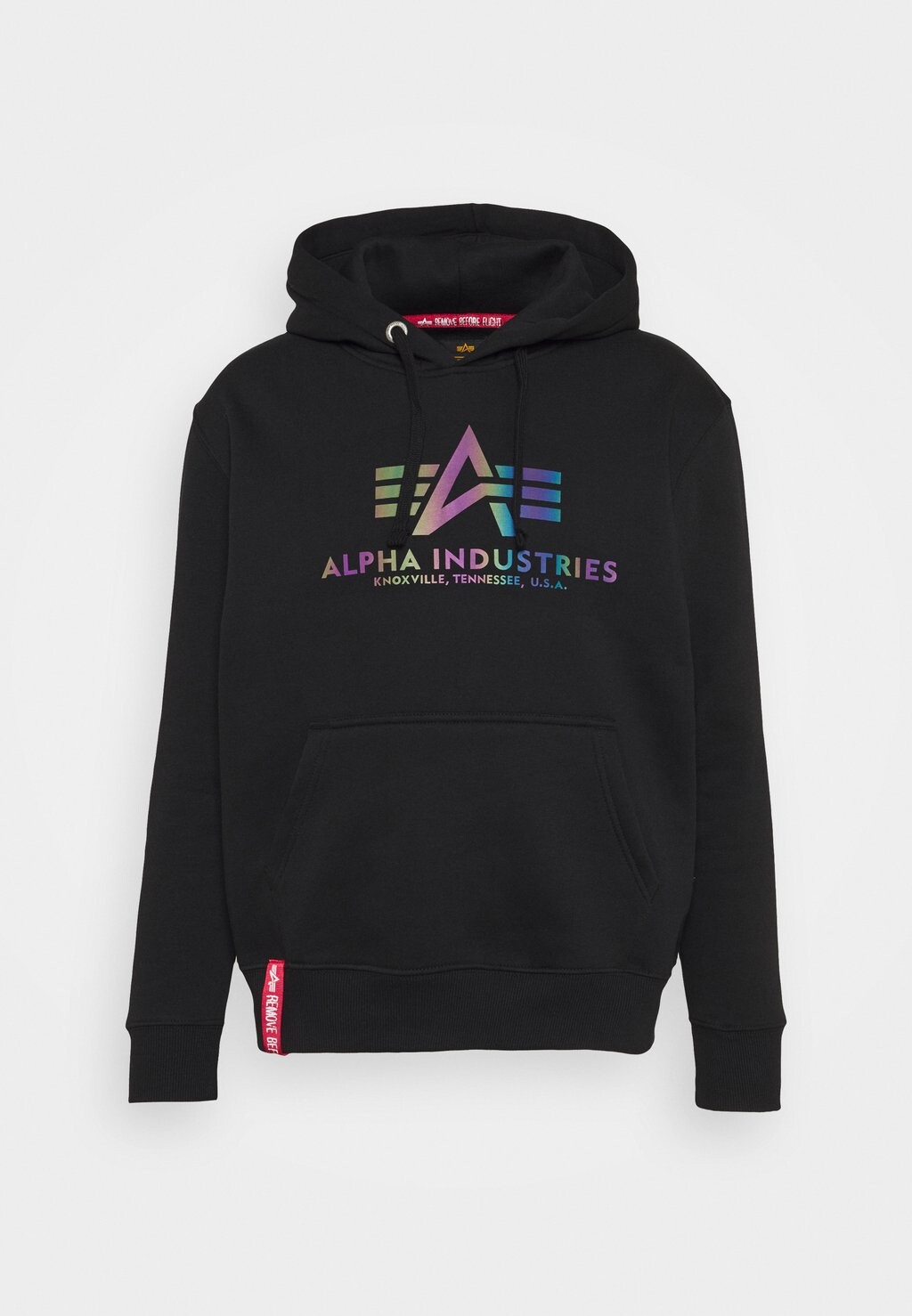 

Джемпер с капюшоном BASIC HOODY RAINBOW PRINT Alpha Industries, черный