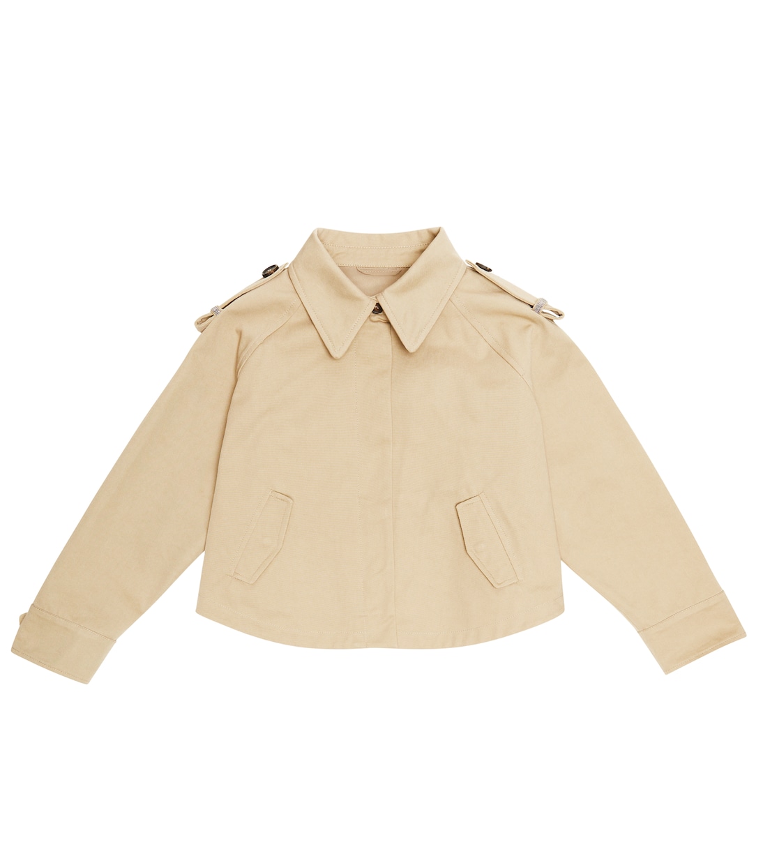 

Куртка из хлопкового габардина Brunello Cucinelli Kids, Prunus