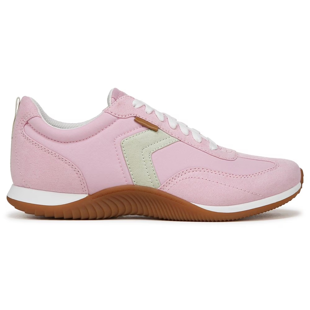 Кроссовки на шнуровке Good ol days Dr. Scholl'S, pink/aloe microsuede/mesh — фото 2