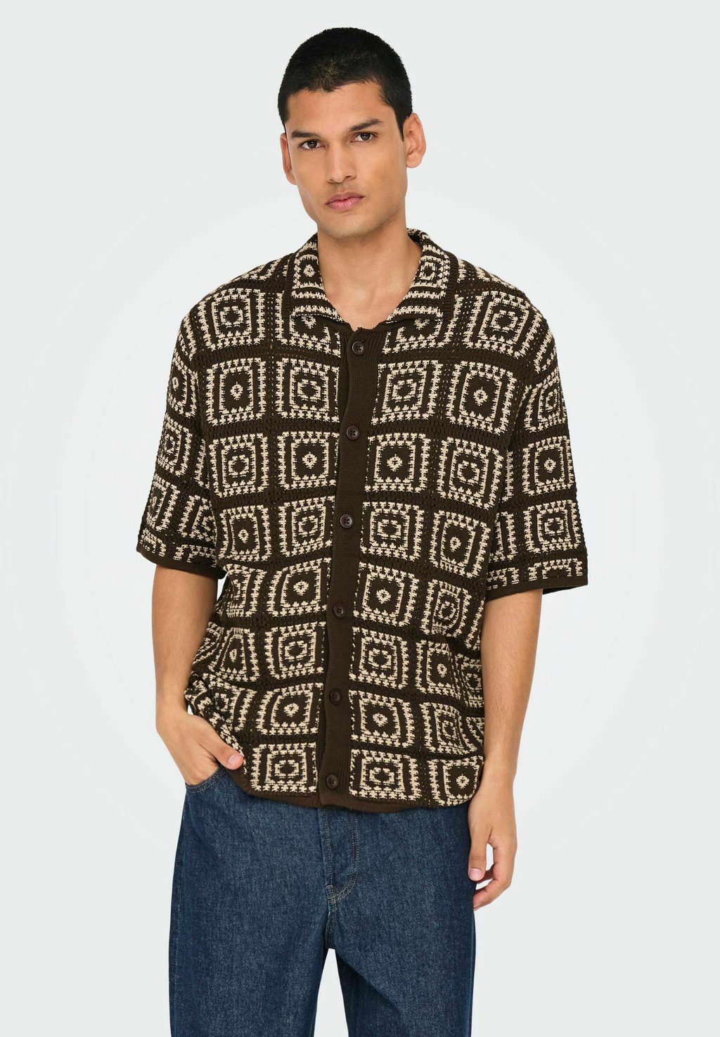 

Рубашка ONSBART RLX SS Only & Sons, коричневый