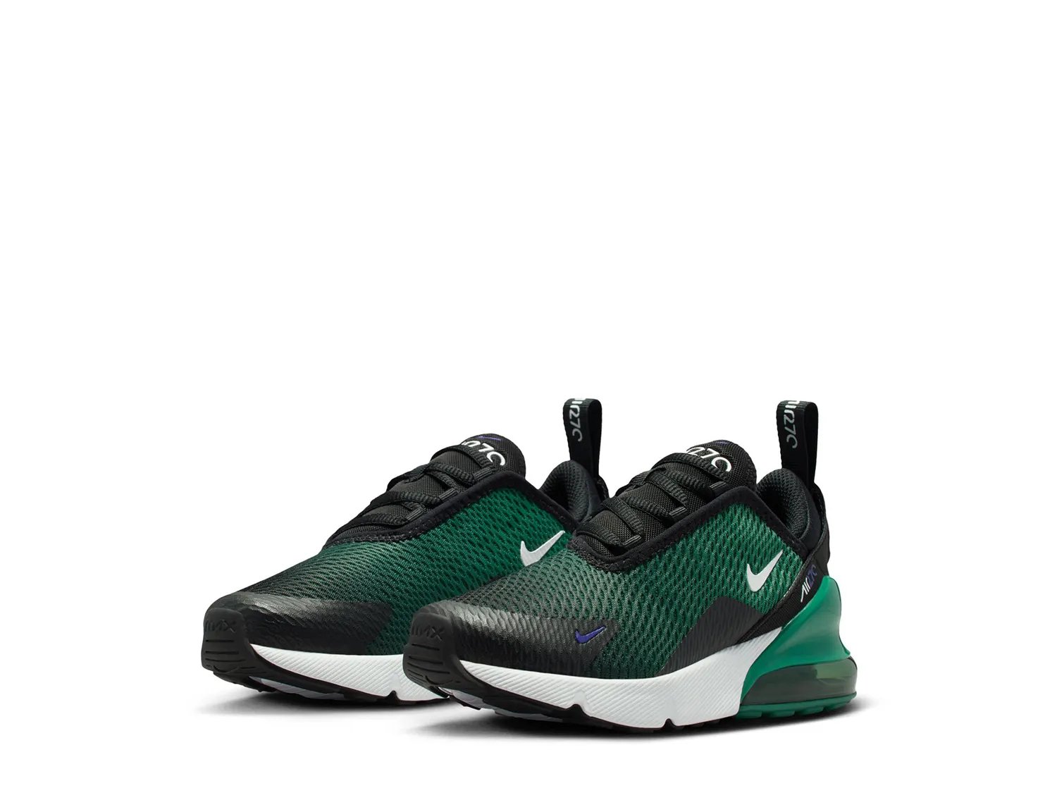 Кроссовки Nike Air Max 270 Sneaker - Kids', черный/белый/зеленый — фото 3