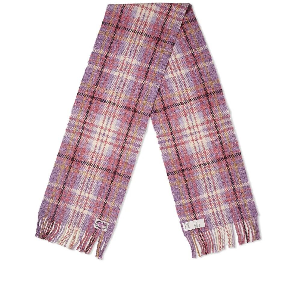 

Acne Studios Volano клетчатый шарф, фиолетовый