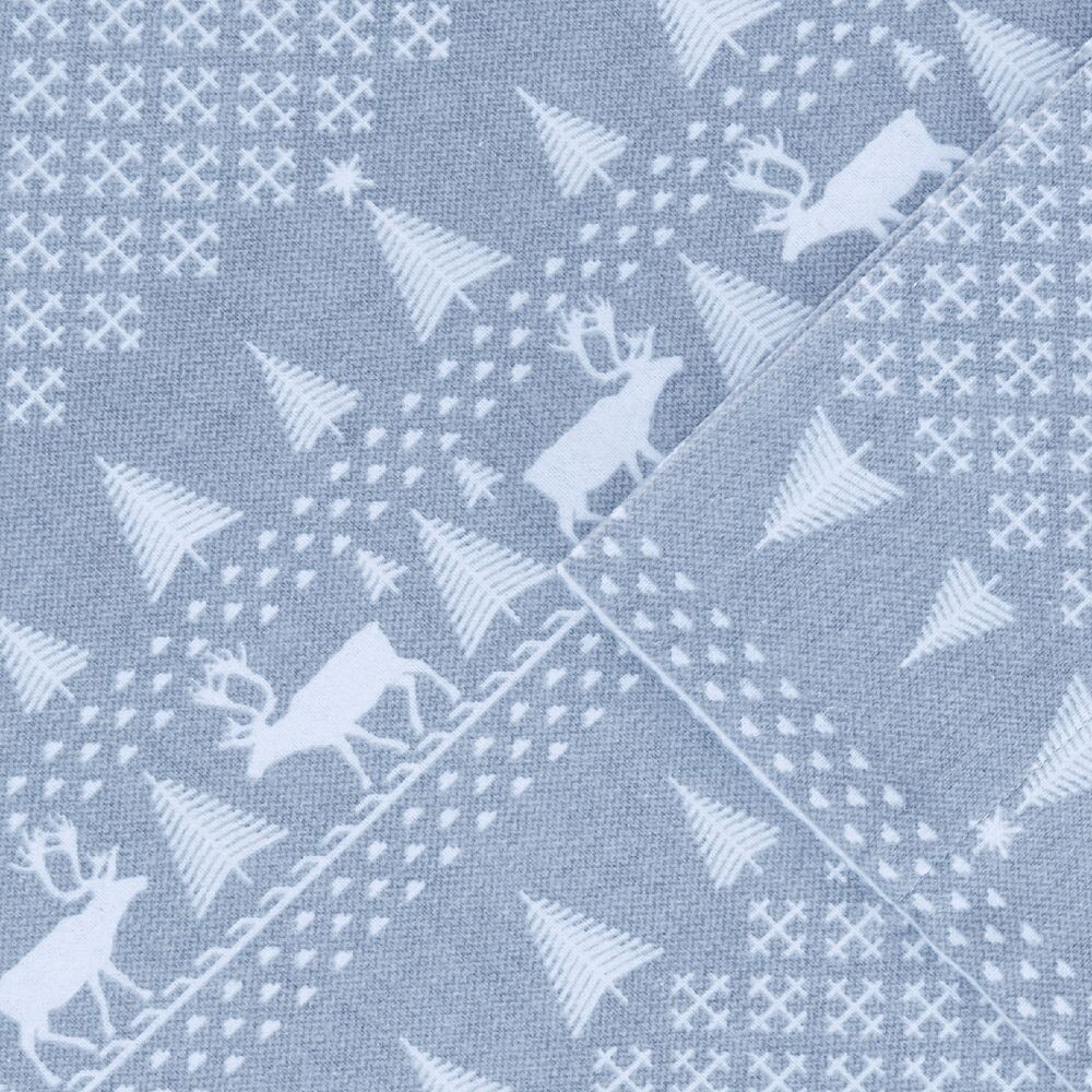 

Комплект простыней из хлопковой фланели Woolrich, цвет Blue Winter Frost