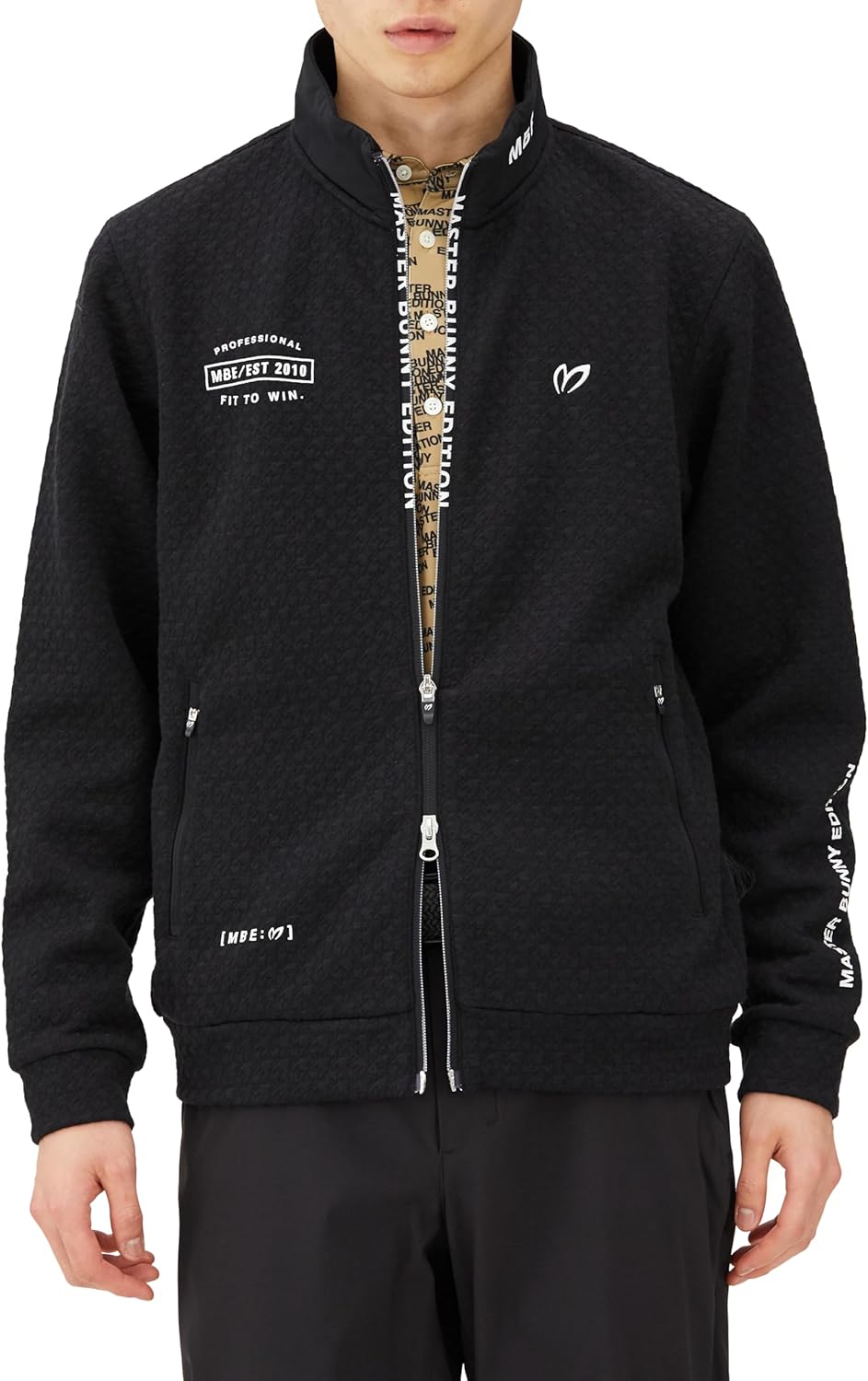 

Мужская толстовка с длинными рукавами и застежкой-молнией Master Bunny Edition (стеганая, подходит для всех команд по гольфу) / 758-3262105, черный