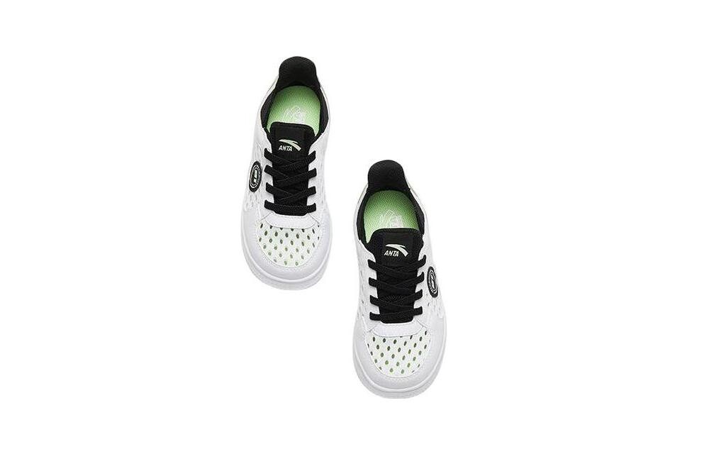 Детские кроссовки для скейтбординга PS Low-top Белые/зеленые Anta Kids — фото 3