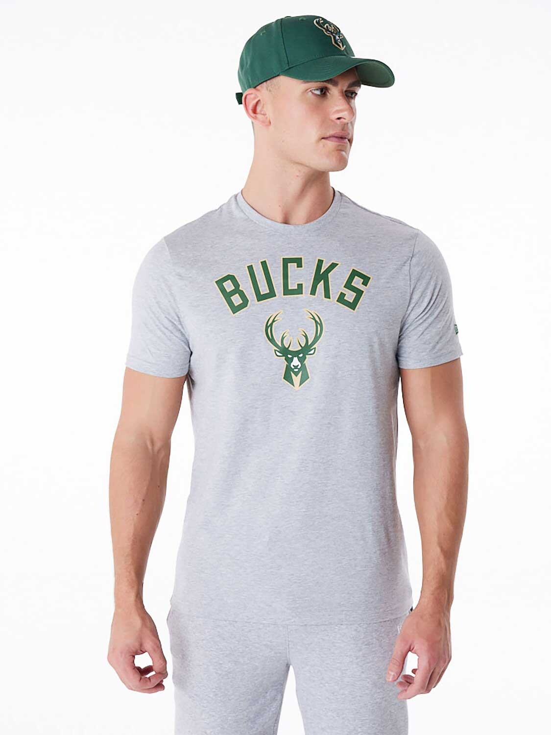 

Футболка New Era NOS NBA REGULAR TEE MILBUC, серый