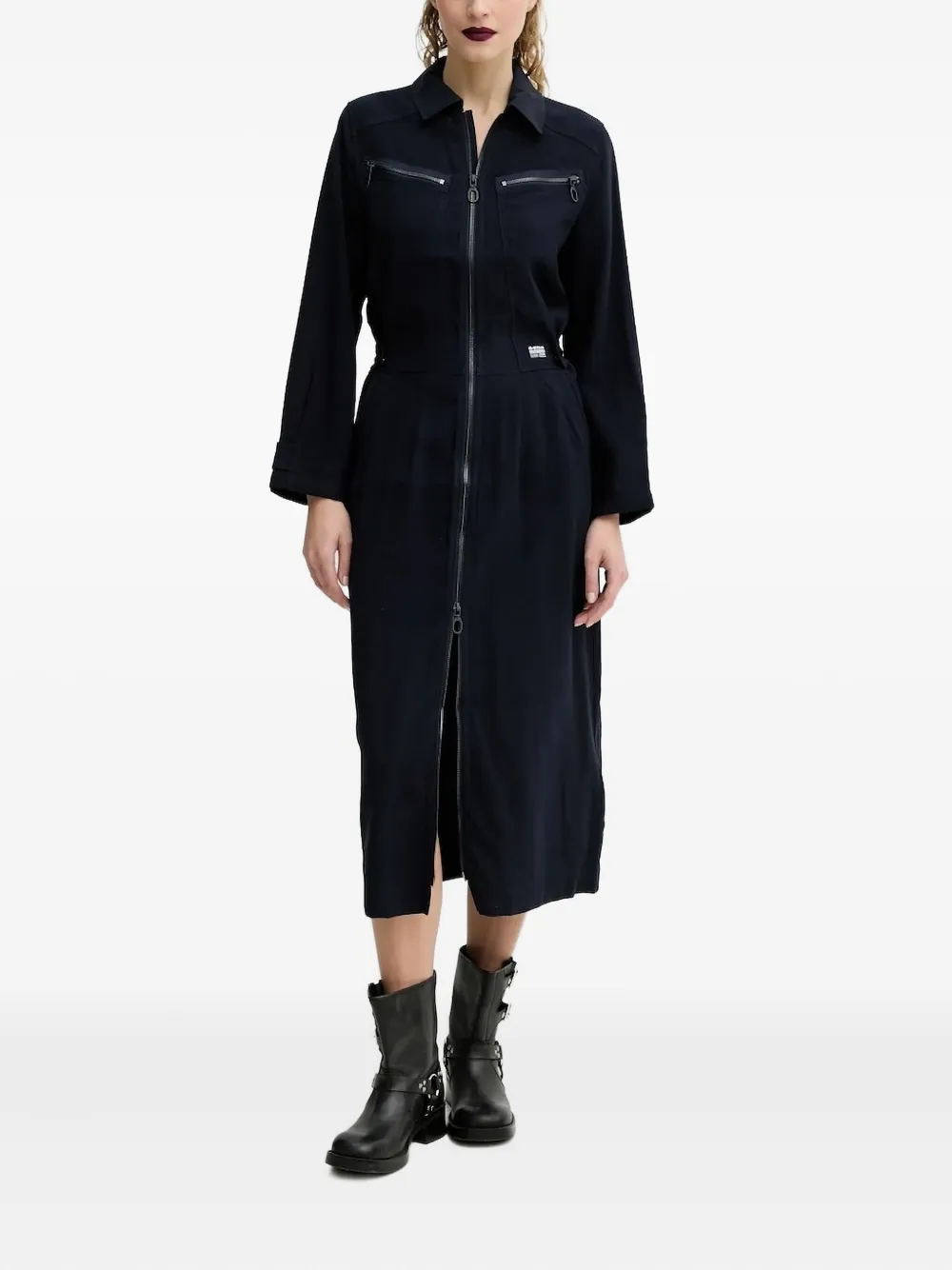 

Платье миди на молнии G-Star RAW, синий