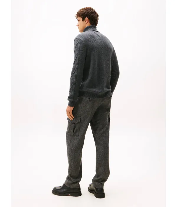Шерстяная водолазка Loose fit Tommy Hilfiger, серый — фото 3