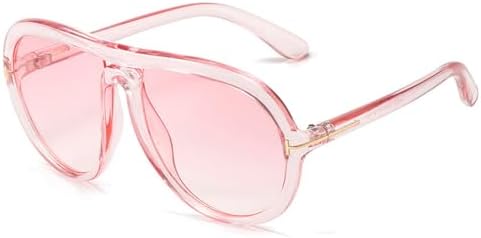 

Солнцезащитные очки для женщин в крупной оправе 2027 года, модные градиентные солнцезащитные очки, стильные разноцветные очки с защитой от УФ-излучения UV400 MTZJH, C6pink-pink.