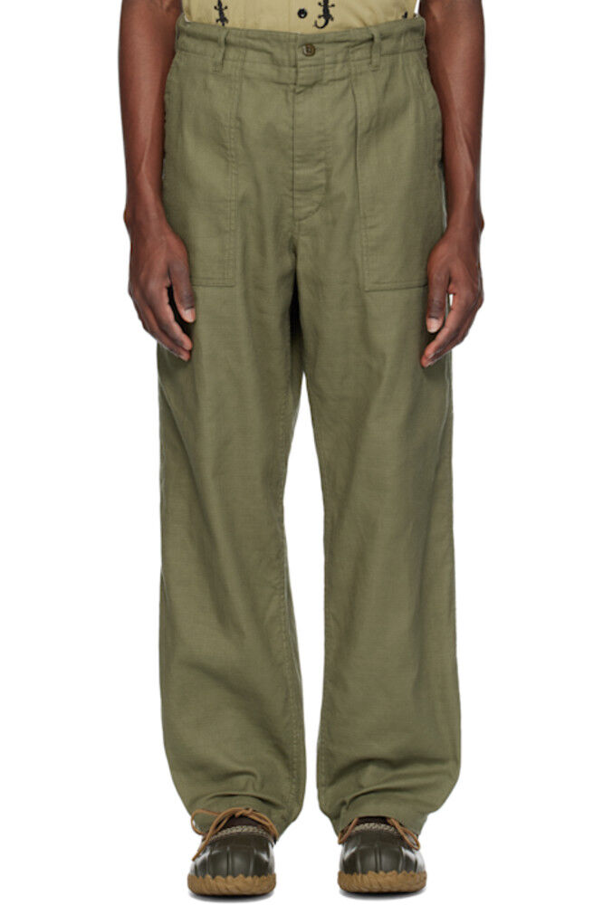 

Зеленые брюки-утеплители Engineered Garments