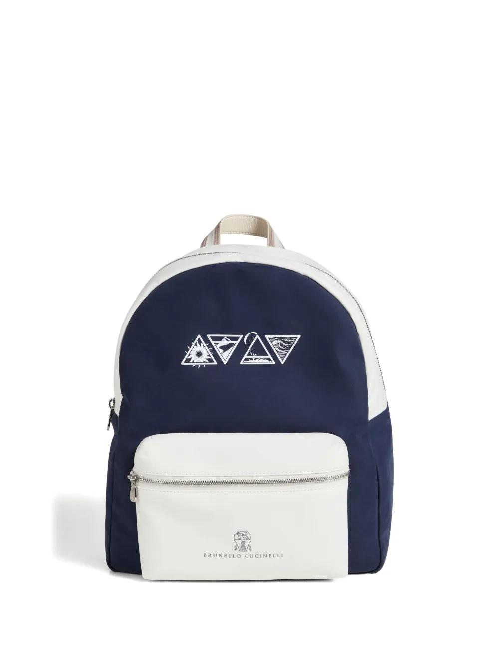 

Рюкзак с графическим принтом Brunello Cucinelli Kids, синий