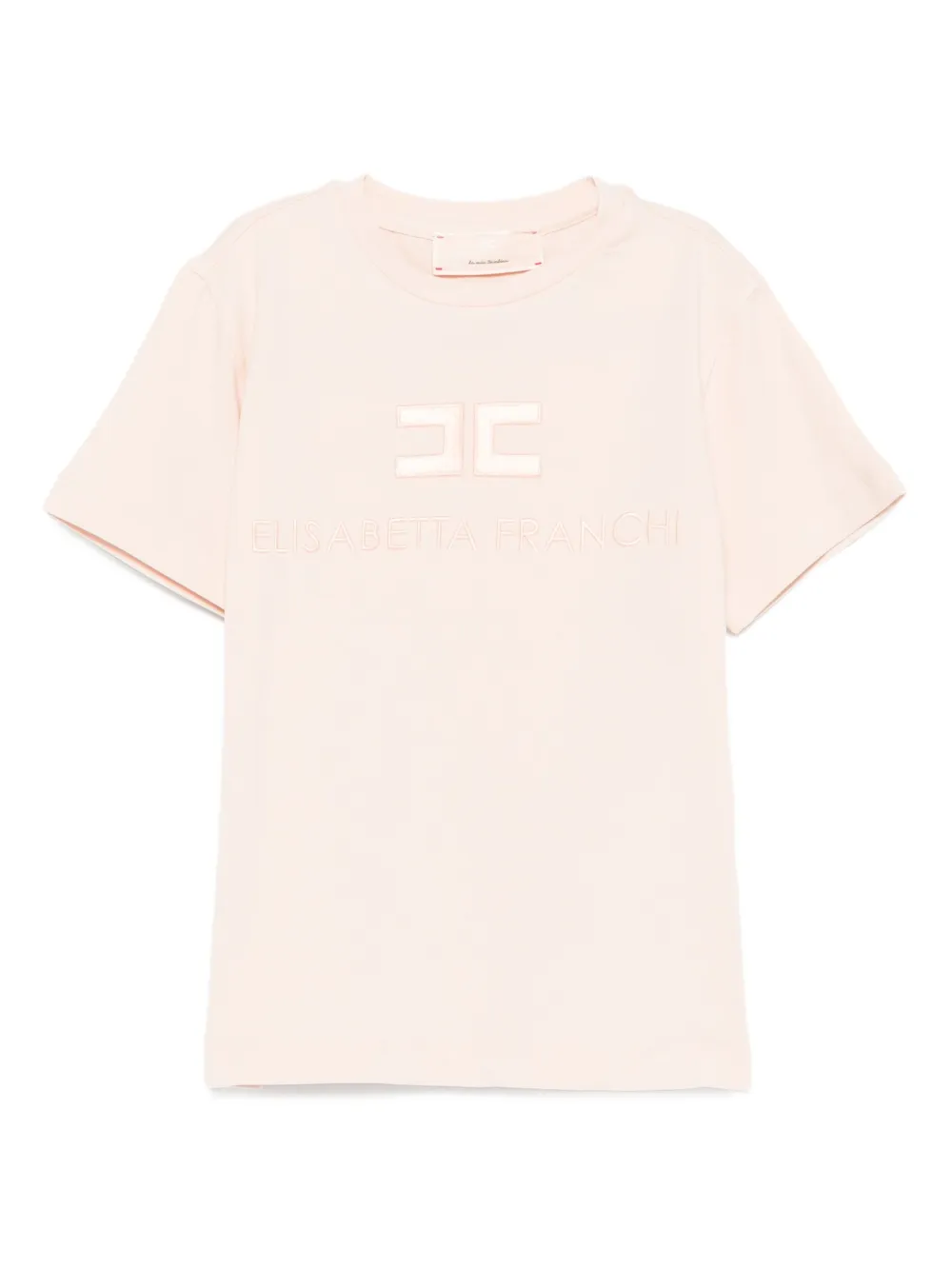 

Футболка с вышитым логотипом Elisabetta Franchi La Mia Bambina, розовый