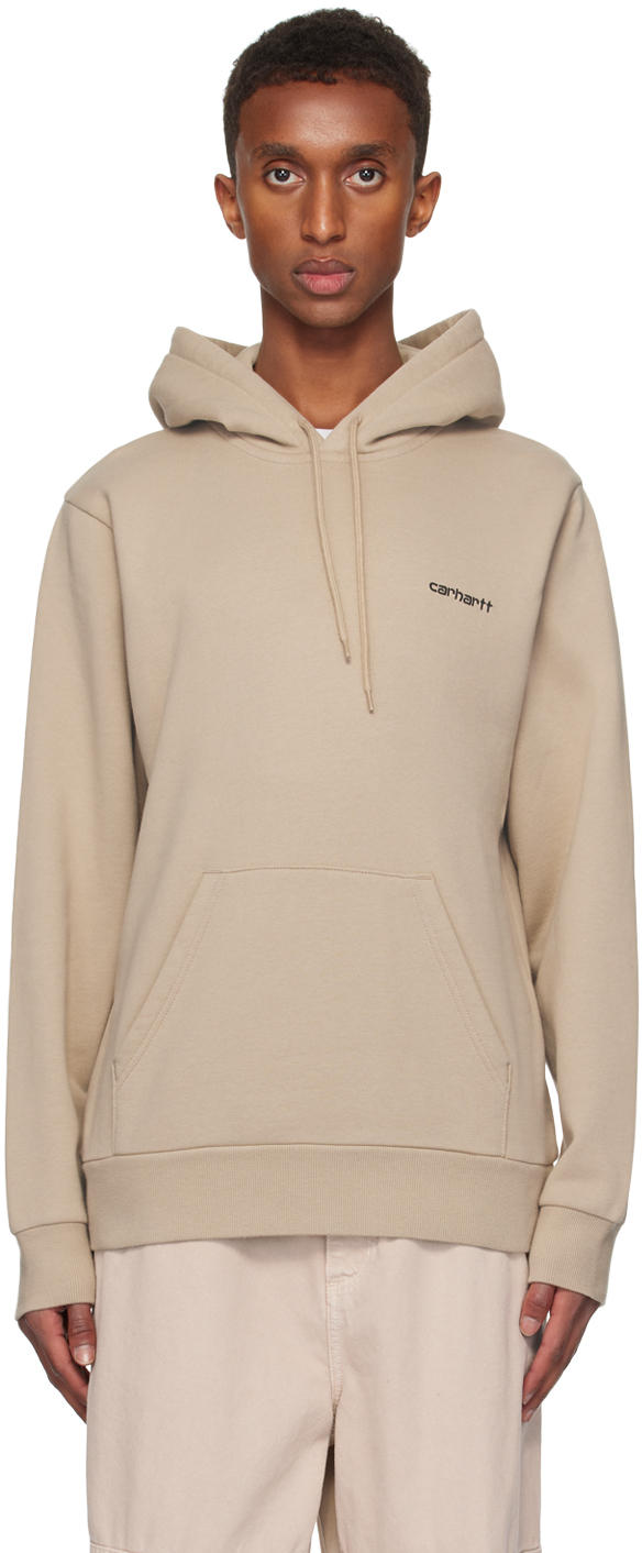 

Бежевая толстовка с вышитым текстом Carhartt Work In Progress