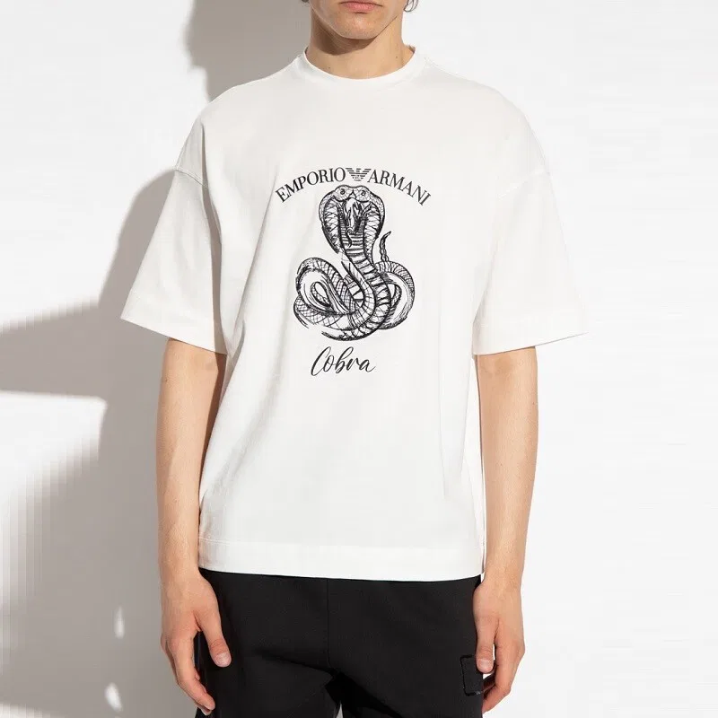 Футболка белая EMPORIO ARMANI — фото 3