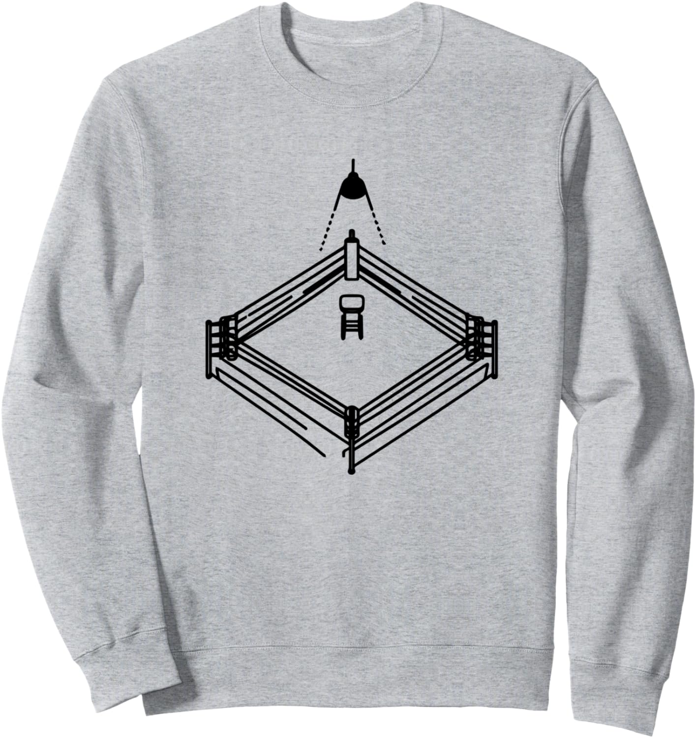 

Футболка с изображением боксерского ринга Funny Boxing Enthusiast Graphic Shirt, серый